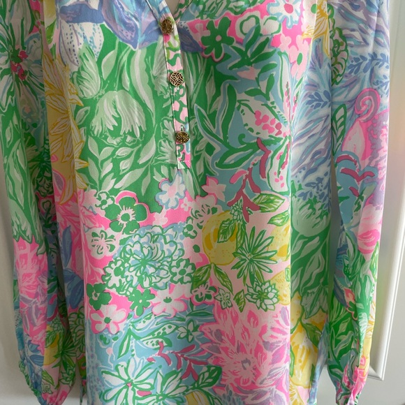 Lilly Pulitzer Elsa Top in Bright Multi - Picture 4 of 6